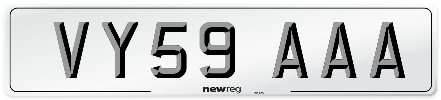 VY59 AAA Number Plate from New Reg